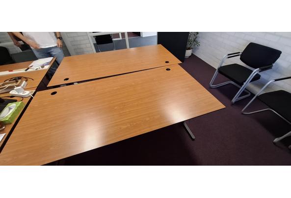 Noten houten bureau 2 stuks 180 x 90 cm - 20250616_110709