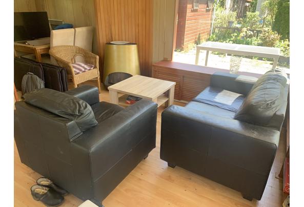 Tweezitsbank en fauteuil (zwart) - IMG_1345
