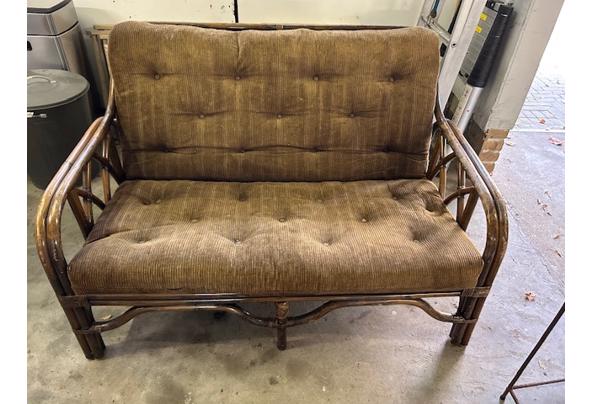 Rotan bankje met kussen - IMG_3514