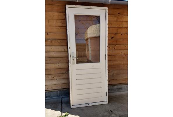 Hardhouten buitendeur met kozijn deur 78b 201,5 hoog zware kwaliteit - Buitendeur-foto-1