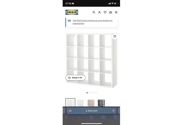 Kallax Ikea -  4 x 4 wit gebruikt  - 03DD518E-2D08-4E04-B52E-E9A8E7F36A89