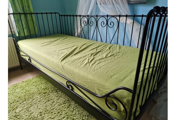 Ikea princessenbed zwart met lattenbodem 90/200 - 20251227_103523