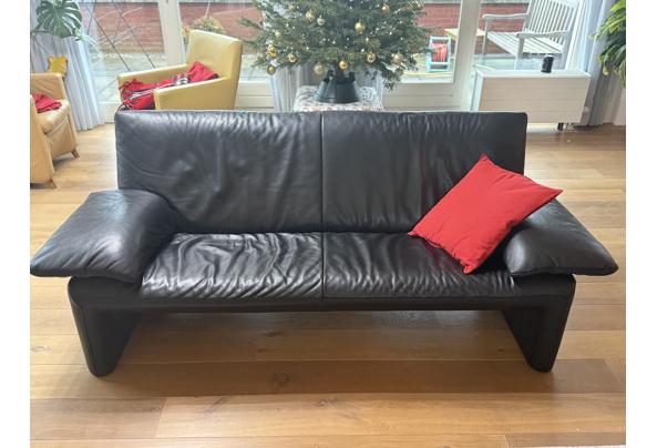 Jori zwart lederen 2,5 zits bank - IMG_2372