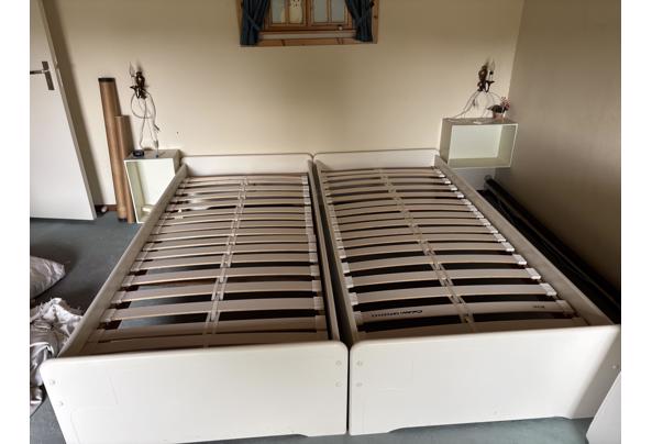 2x1 persoons bed met lattenbodem,wit - IMG_3914