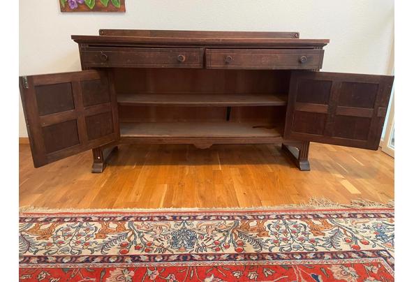 mooie lage kast met lades en deurtjes - kast-met-lades-en-deuren-open