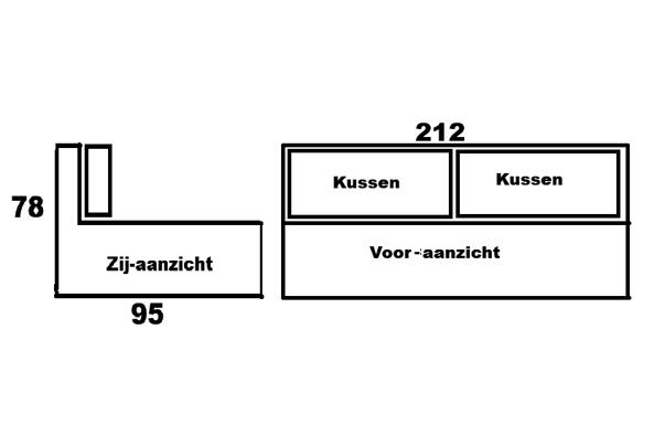 2 persoons slaapbank - Slaapbankmaten 2 persoons slaapbank - Slaapbankmaten