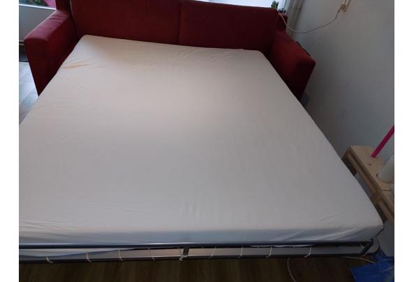 2 persoons slaapbank - Uitgeklapt-naar-bed 2 persoons slaapbank - Uitgeklapt-naar-bed