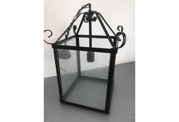 Hanglamp vierkant met glas en zwart metaal - lamp-vierkant-metaal