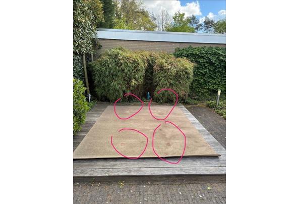 Vloekleed donkerbruin 240 x 300 cm - foto-buiten