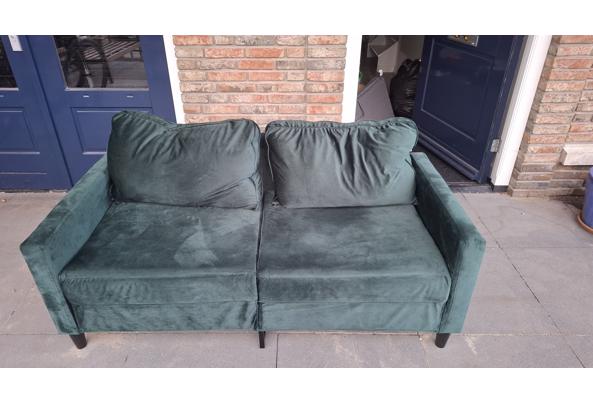 Groene velours bank 140 cm - 20250517_200927