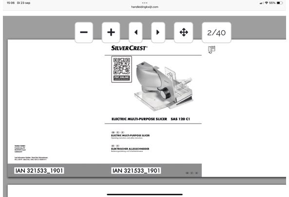 Silvercrest snijmachine - IMG_0833
