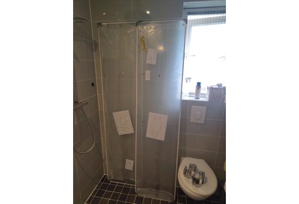 Inklapbare glazen douche/badwand - 17911042848612710222434077719612