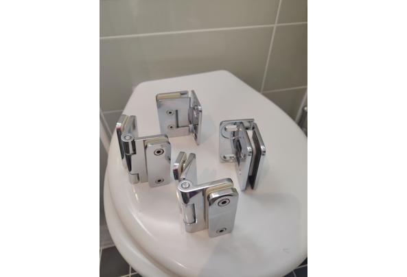 Inklapbare glazen douche/badwand - 17911061234927500955715915732661