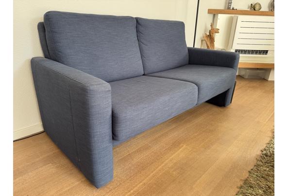 Blauwe stoffen 2 zits bank - IMG_6076