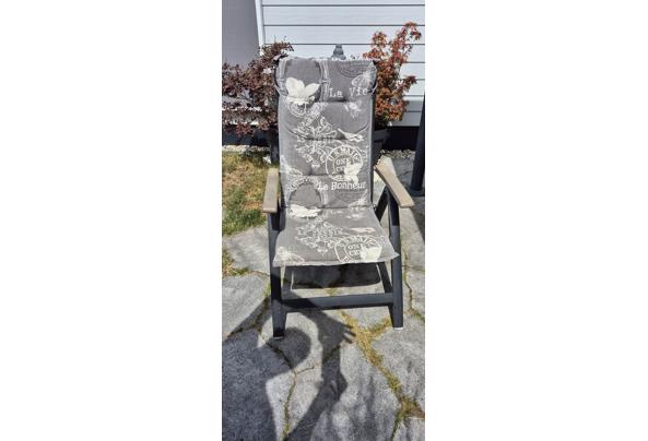 Tuinset, 3 verstelbare stoelen, 3 kussens en tafel 160x90 - 20260712_153341