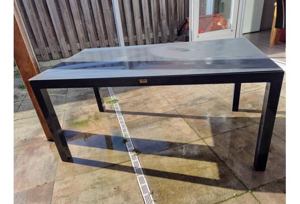 Tuintafel (metaal & glas) - tuintafel