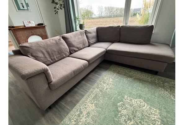 Gratis ruime hoekbank 5-6 personen grijs/taupe - IMG-20251025-WA0000