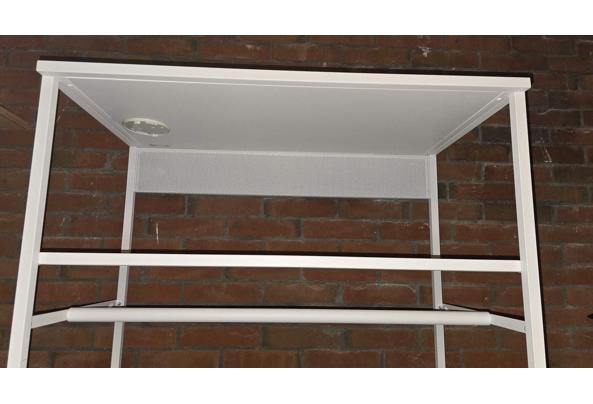 Witte open garderobe kast - wit-top