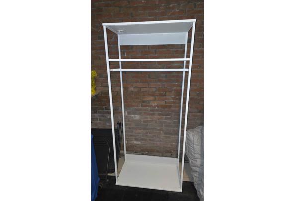 Witte open garderobe kast - wit