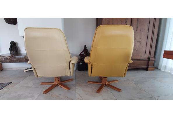 Lederen fauteuils, draaibaar en verstelbare rugleuning - Stoelen-achterzijde