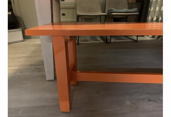 Houten oranje Eettafelbank ikea - 29EE7514-99E0-464C-8270-5A6F2B159023
