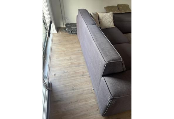 Grijze bank met poef / ottomaan - IMG_7471