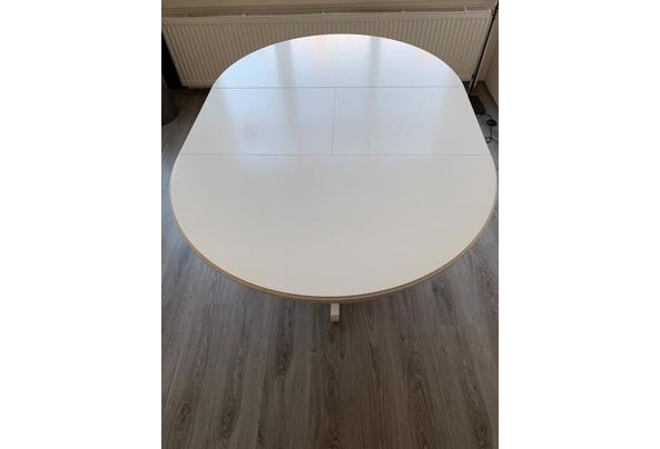Ronde Ikea tafel INGATORP wit  - Witte-tafel-ovaal