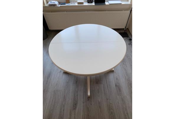 Ronde Ikea tafel INGATORP wit  - Witte-tafel-rond