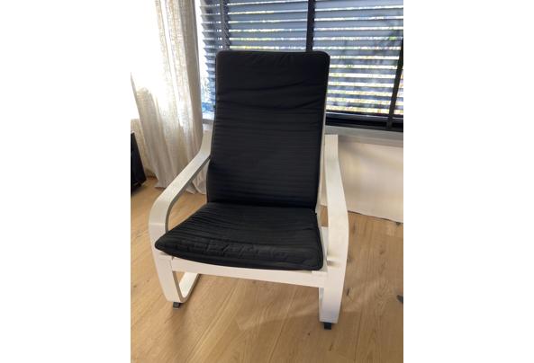 Stoel IKEA wit met zwart kussen - IMG_6473
