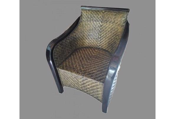  Vier leuke riet/hout stoelen  - IMG-20230821-WA0002