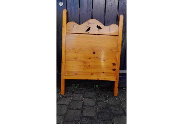Handgemaakt massief grenen peuterende met matras - 6087dc03-fa32-4803-a71f-7f9e61e37a34