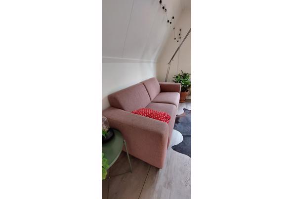 Nice pink/purple fabric sofa (200 x 80 cm) in good condition  - 20220415_175539