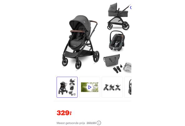 Gratis afhalen in Ter Aar, Maxi Cosi Zelia Trio 3 in 1 kinderwagen! - IMG_0597