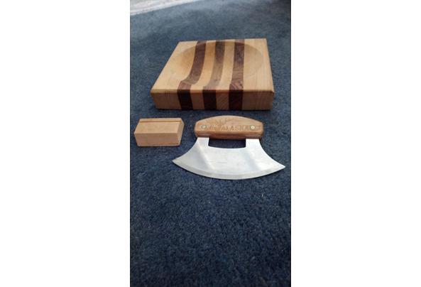 Ulu - hakmes en hakblok uit Inuit-cultuur - Ulu