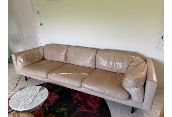 Aangeboden Lange leren bank 1.70m - IMG_2693