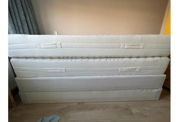 Ikea boxspring 2x matras en bedbodem van 80x200cm - 3D11A4B0-3C58-460E-9450-77A1C2B499FE