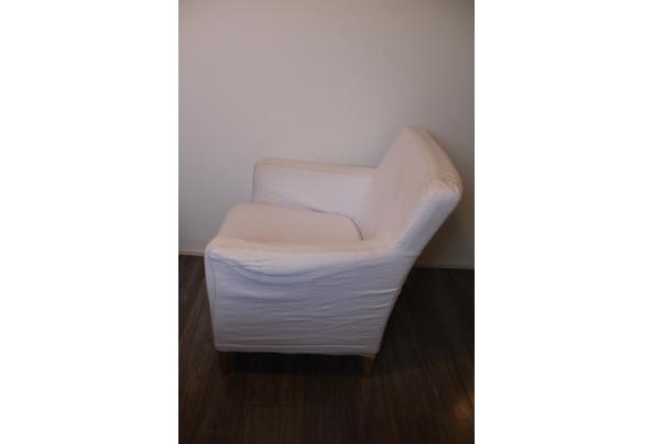 GRATIS - Ikea Karlstad zitstoel/fauteuil - wit - gebruikt - IMG_8165