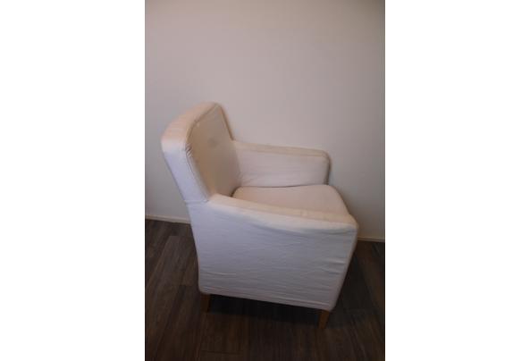 GRATIS - Ikea Karlstad zitstoel/fauteuil - wit - gebruikt - IMG_8167