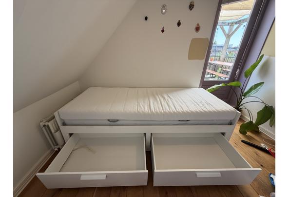 IKEA BRIMNES Bedbank met 2 lades & 2 matrassen (160x200 cm) - IMG_1206