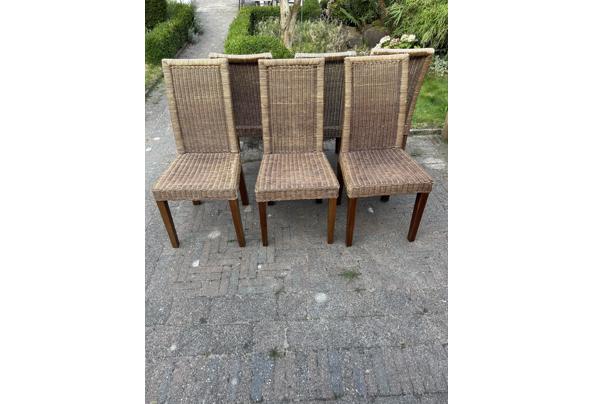 Eethoek stoelen van riet voor binnen 6 stuks - IMG_0016