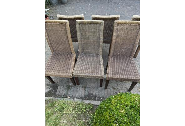 Eethoek stoelen van riet voor binnen 6 stuks - IMG_0017