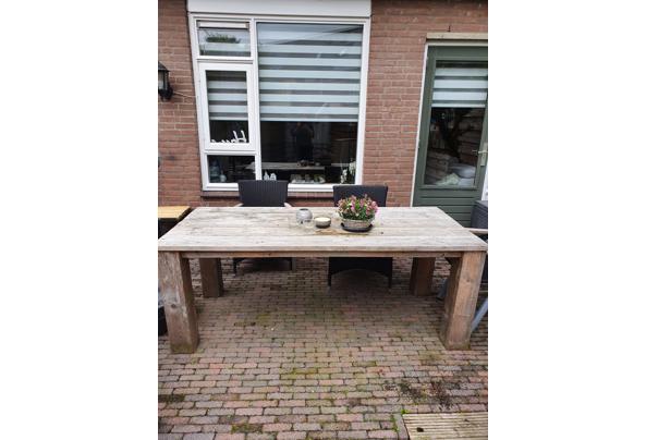 Houten tuintafel 2 meter - 20240622_102418