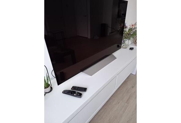 Witte massief houten (tv) dressoir met 2 lades - 20260326_100138