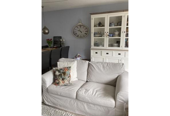Nette 2en 3 zits bank Ektorp van Ikea kleur licht beige met afneembare hoezen - 83616B0C-DB96-4F04-8C6F-8FF683022FD4