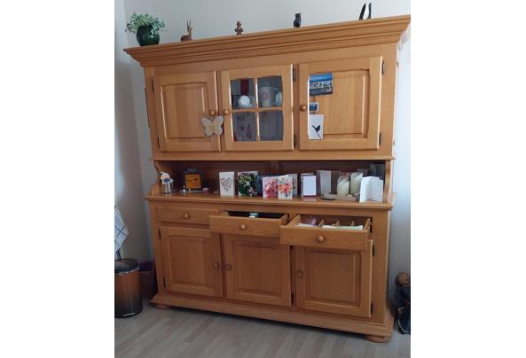 massief eiken dressoir met bovenkast - 002