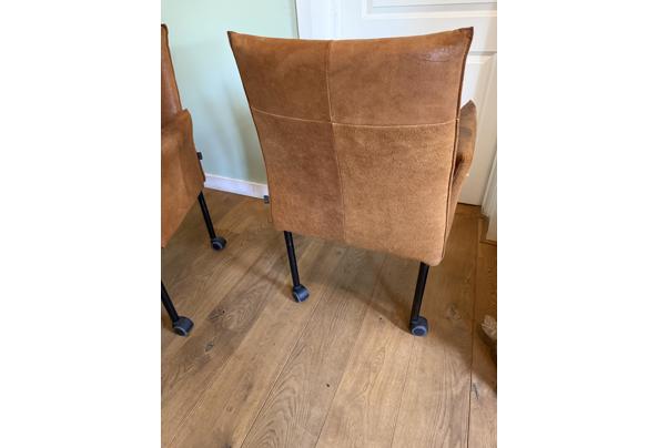 Drie leren eetkamerstoelen - IMG_3263
