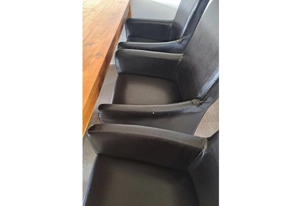 6 eetkamerstoelen (bruin leer) - 20260308_141417