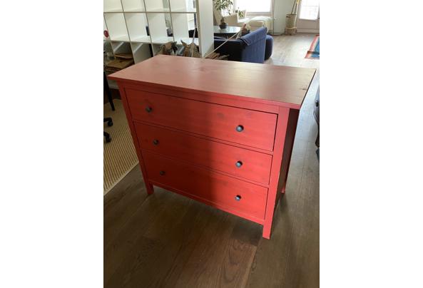 Ikea HEMNES Ladekast 3 lades, Rood, goede conditie - WhatsApp-Image-2024-09-03-at-08-31-16-(1)