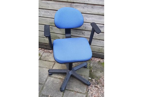 IKEA bureaustoel blauwe stof - bureaustoel