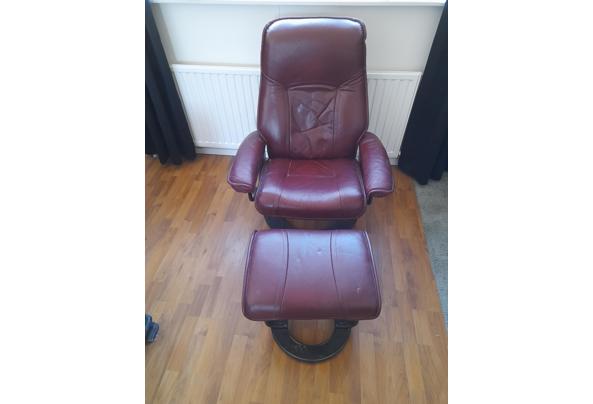 Grote fauteuil (bordeaux rood)  - 20220801_175854